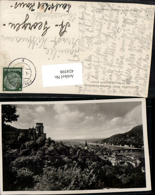 424598, Heidelberg am Neckar, partial view with castle