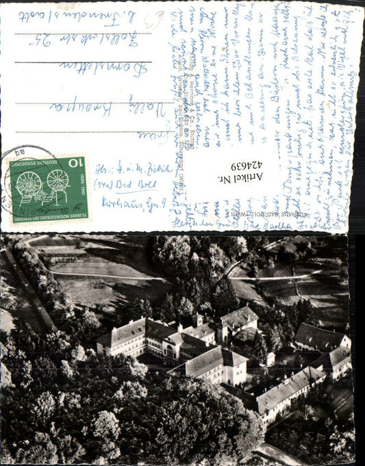424639, Bad Boll Kurhaus aerial photograph