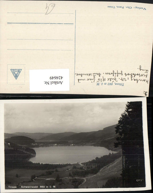 424649, Titisee in the Black Forest Lake