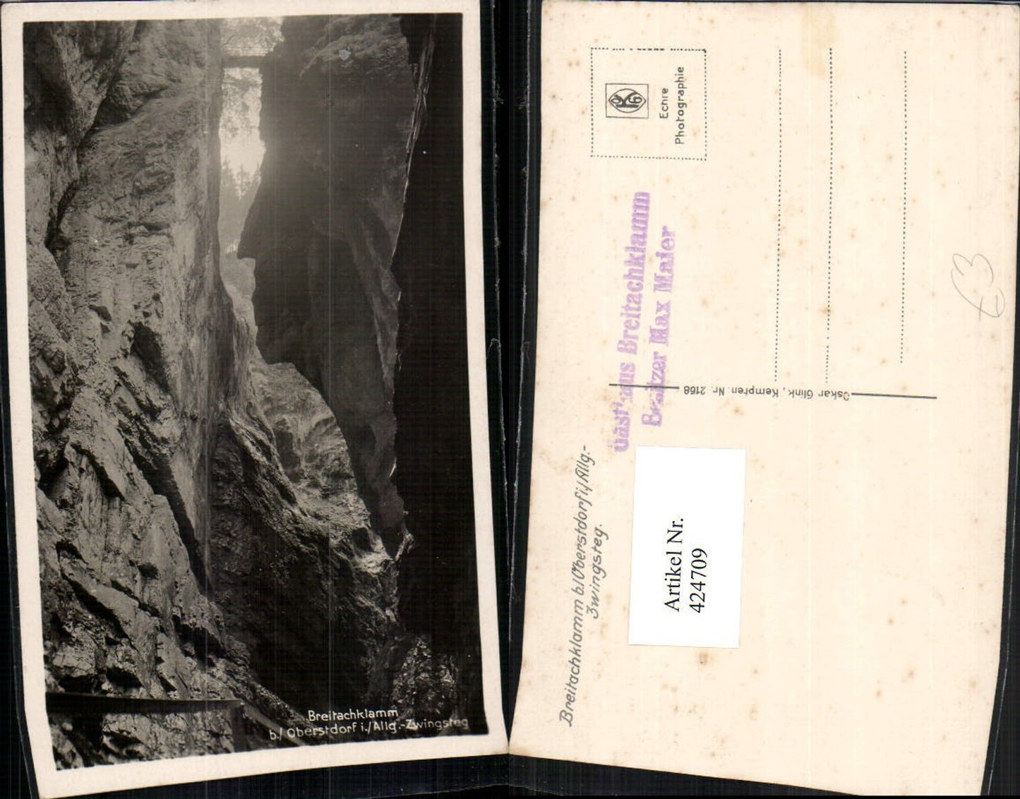 424709,Breitachklamm b. Oberstdorf im Allgäu Zwingsteg Schlucht