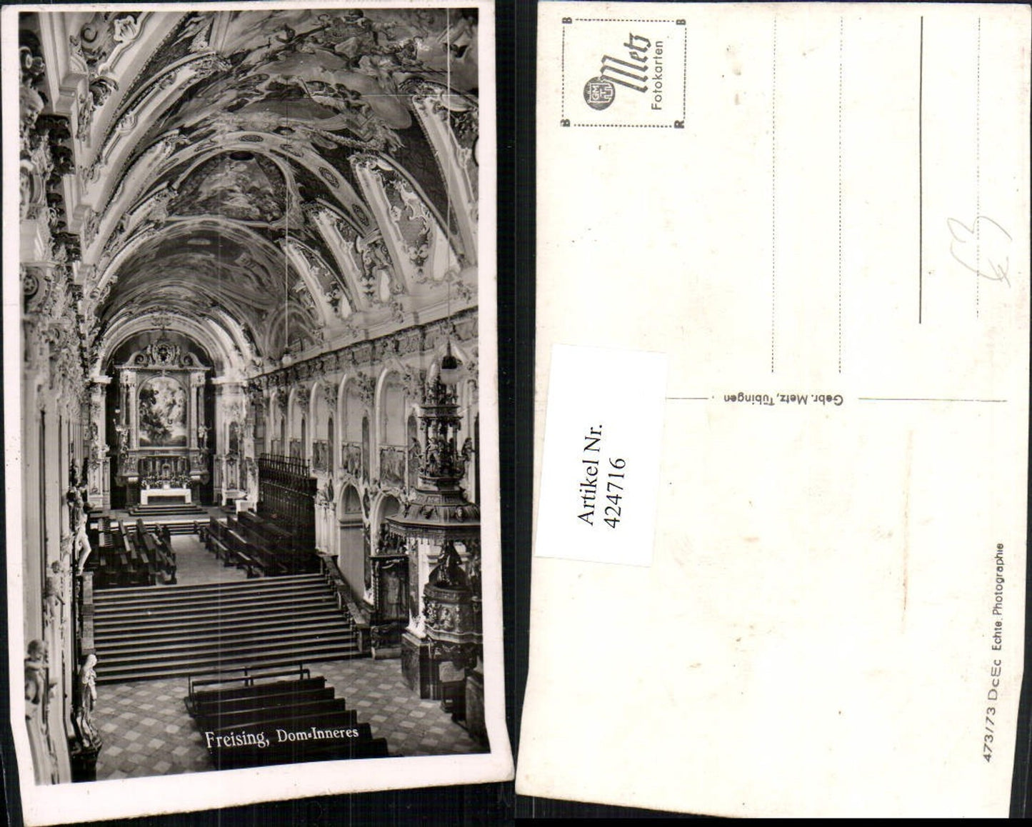 424716,Freising Dom Kirche Innenansicht