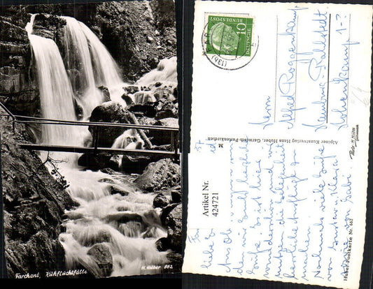 424721,Farchant Kuhfluchtfälle Wasserfälle Brücke