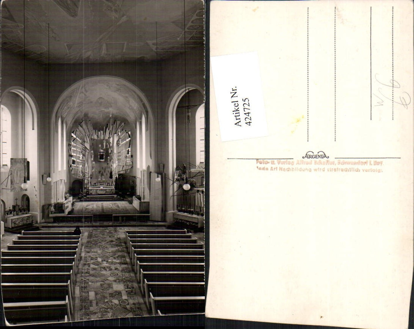 424725,Schwandorf Kirche Innenansicht