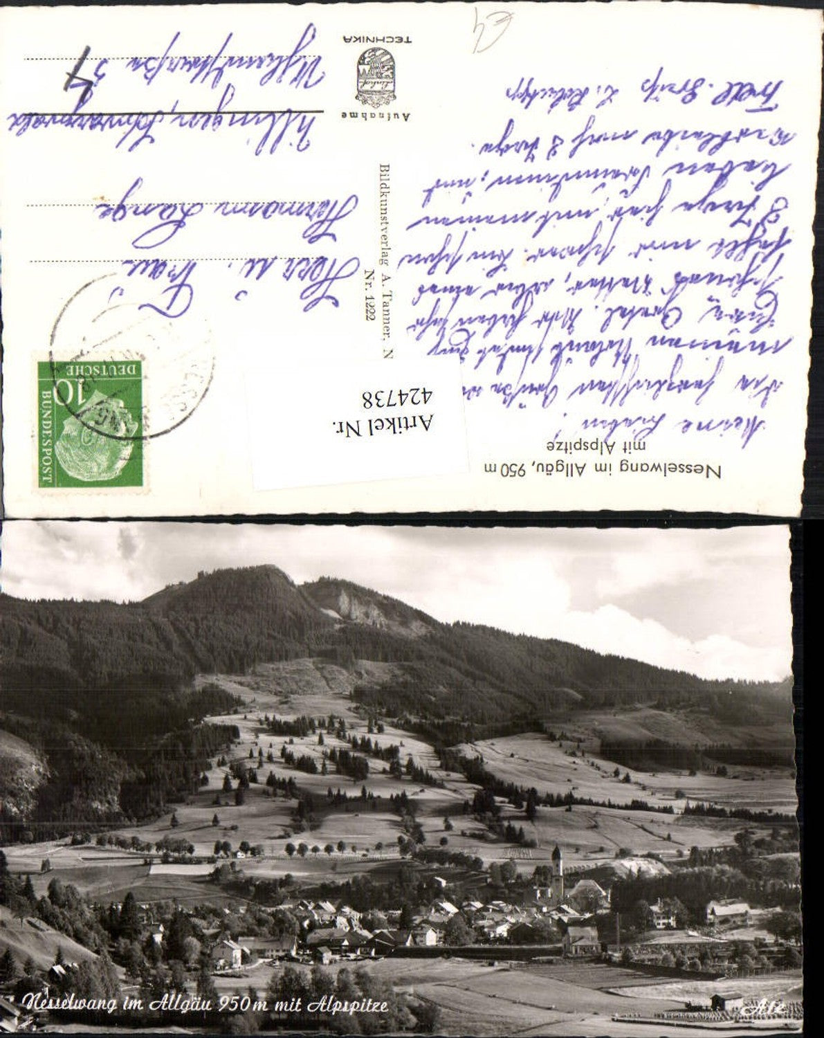 424738,Nesselwang im Allgäu Totale m. Alpspitze