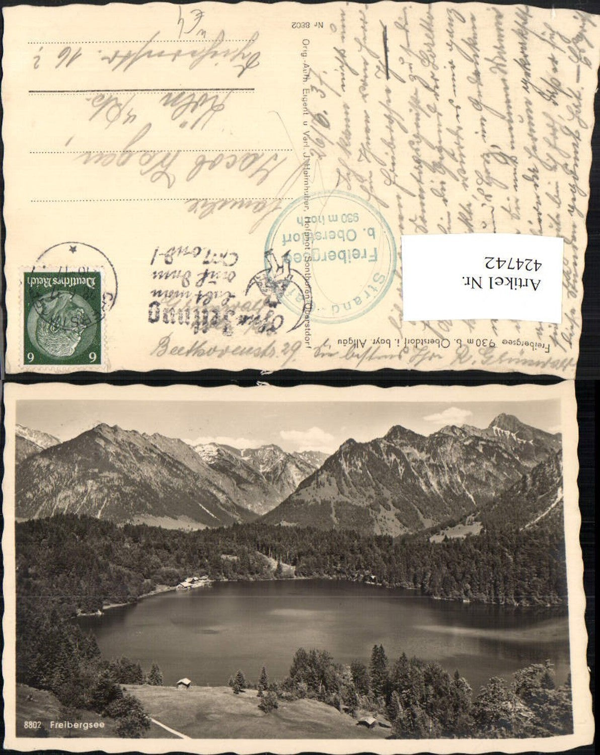 424742,Freibergsee See b. Oberstdorf im Allgäu Bergkulisse