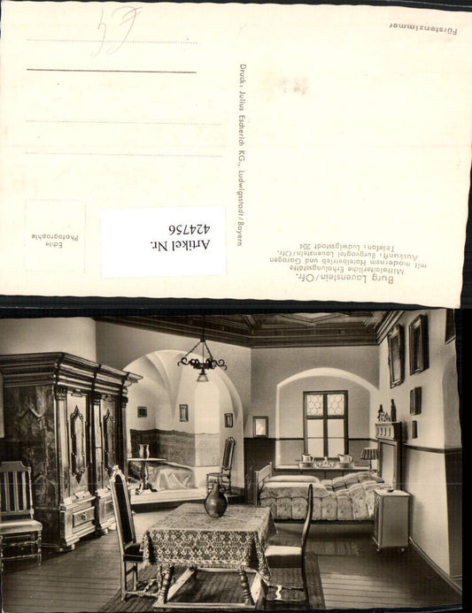 424756,Burg Lauenstein b. Ludwigsstadt Zimmer Innenansicht