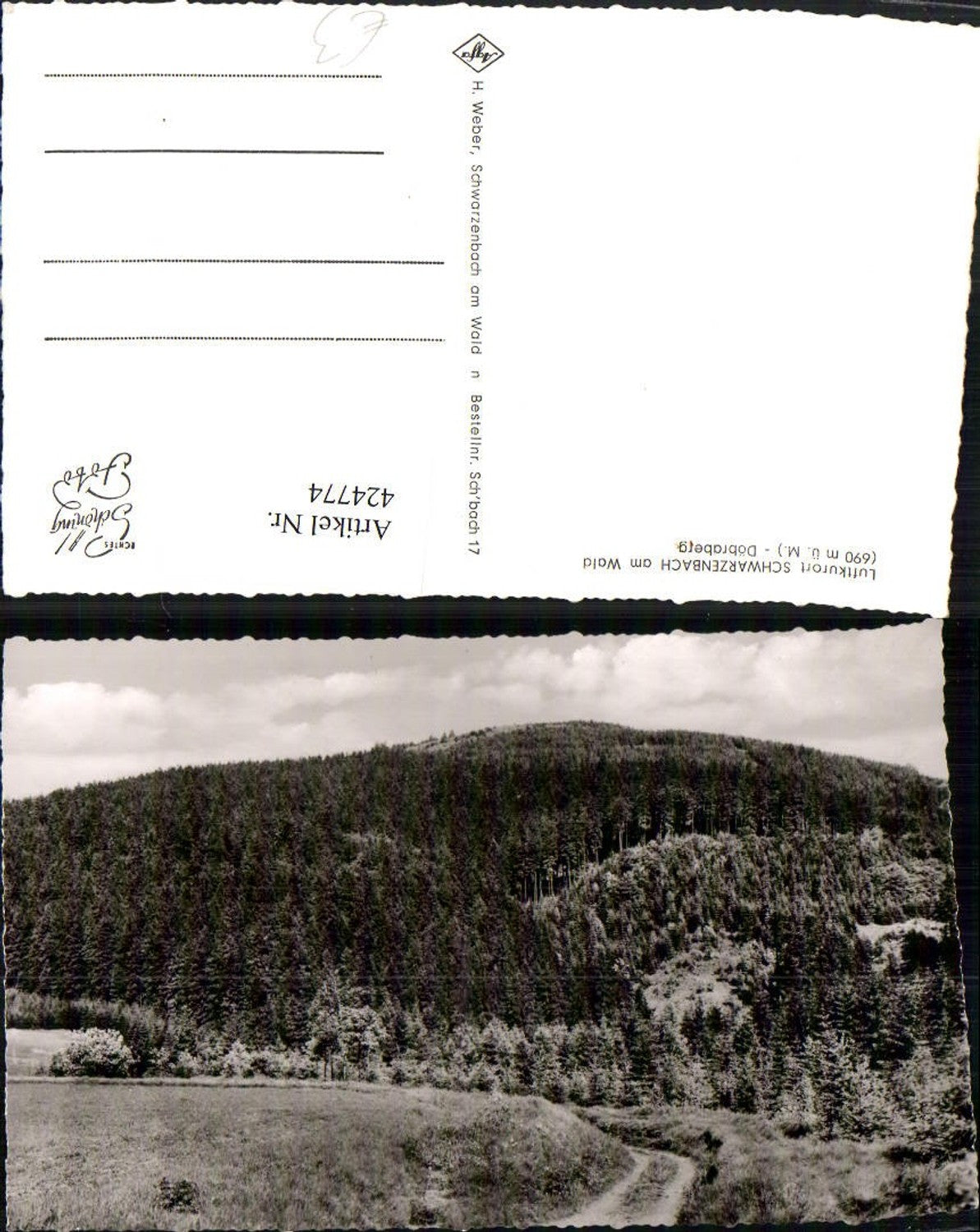 424774,Schwarzenbach am Wald Döbraberg Landschaft