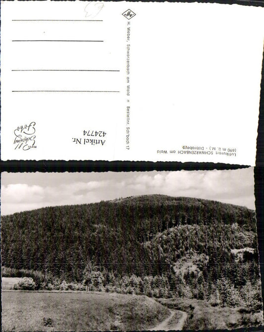 424774,Schwarzenbach am Wald Döbraberg Landschaft