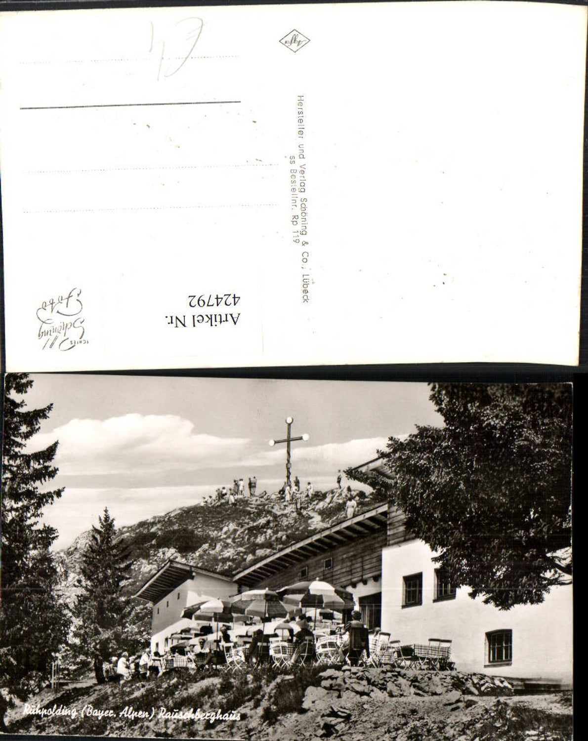 424792,Ruhpolding Rauschberghaus Berghütte Kreuz