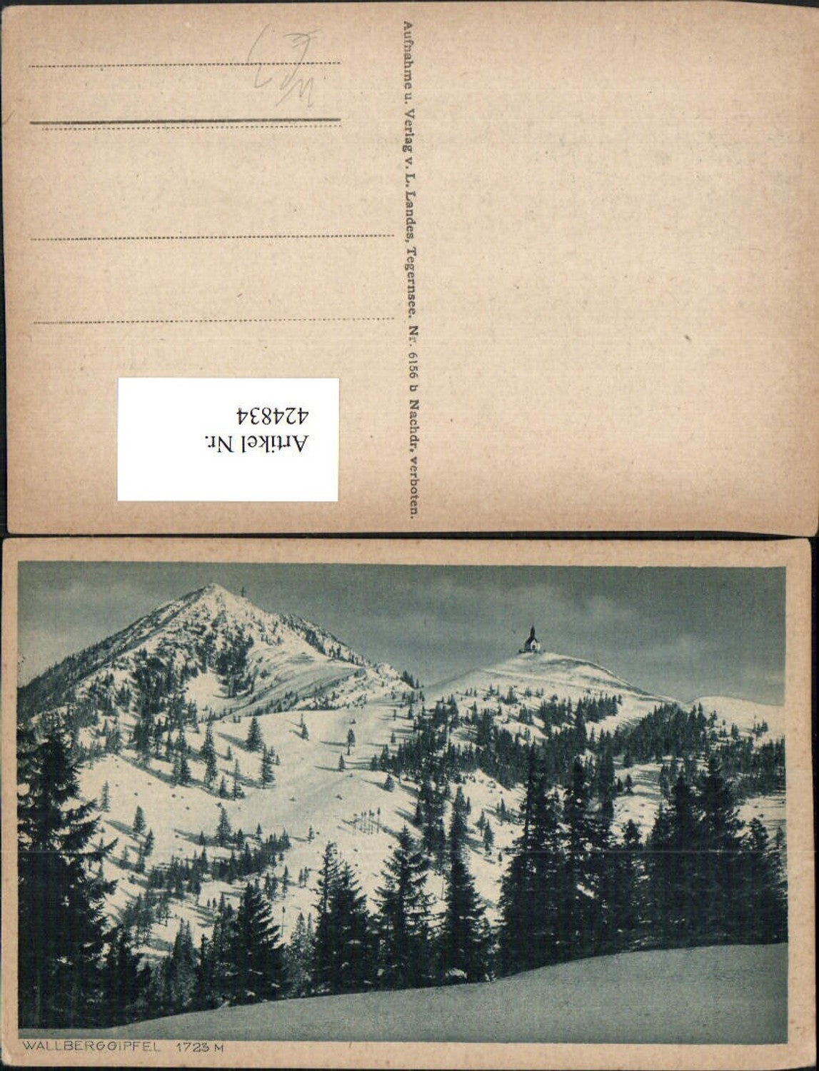424834,Wallberggipfel b. Rottach-Egern Bergkulisse Winterbild