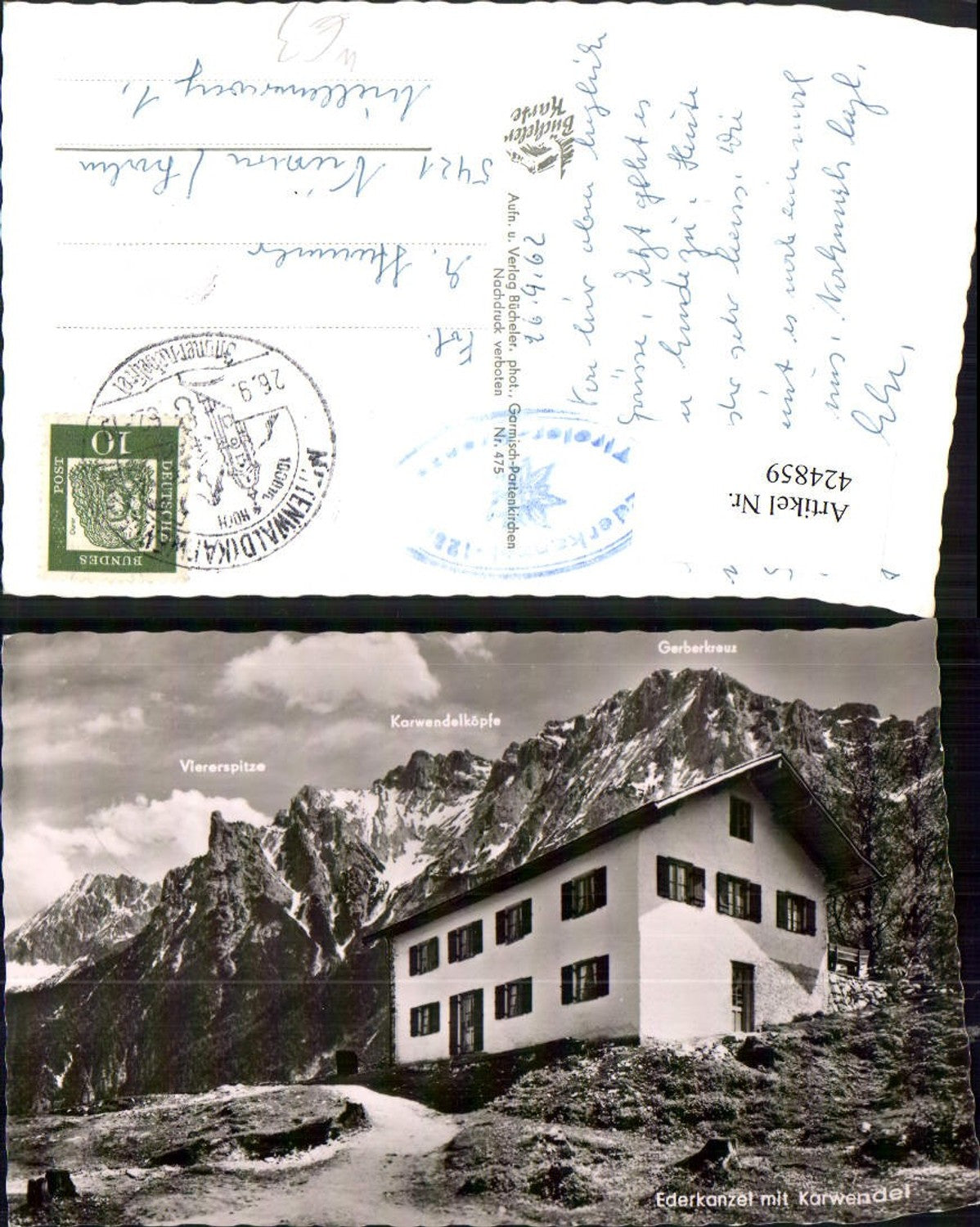 424859,Ederkanzel b. Mittenwald m. Karwendel Bergkulisse