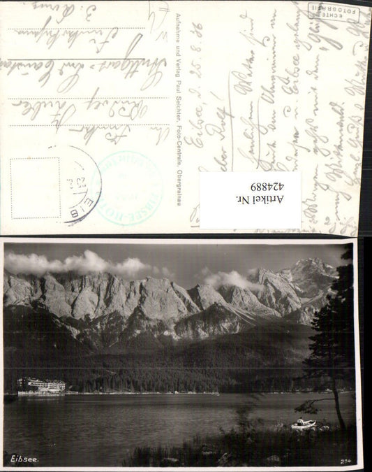 424889,Eibsee See b. Grainau Bergkulisse