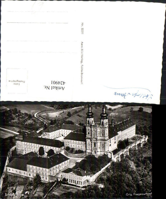 424901,Schloss Kloster Banz b. Bad Staffelstein Fliegeraufnahme