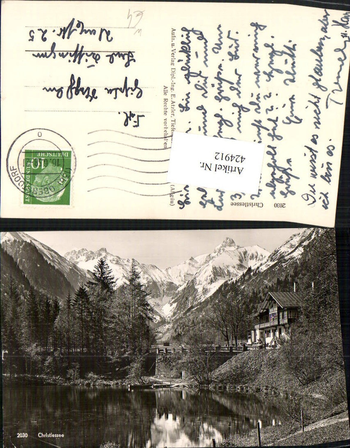 424912,Christlessee See b. Oberstdorf Bergkulisse