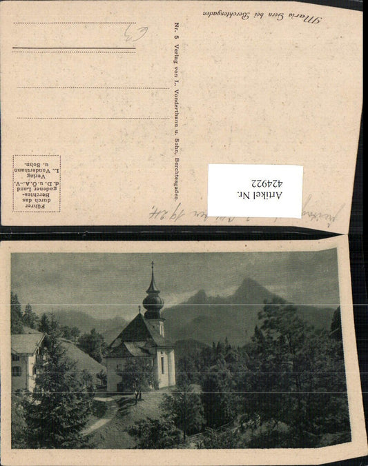 424922,Kirche Maria Gern b. Berchtesgaden Bergkulisse