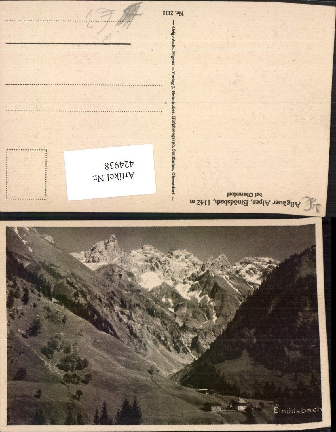 424938, Einödsbach near Oberstdorf in the Allgäu region, mountain scenery