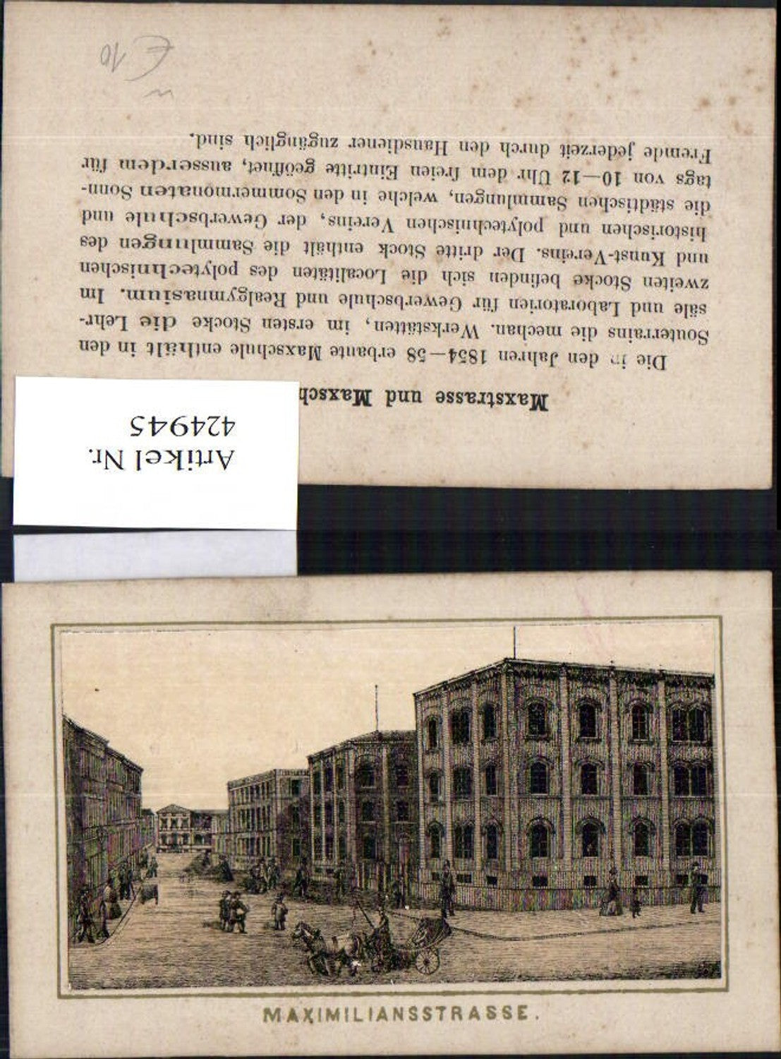 424945,Minikarte München Maximiliansstraße Straßenansicht
