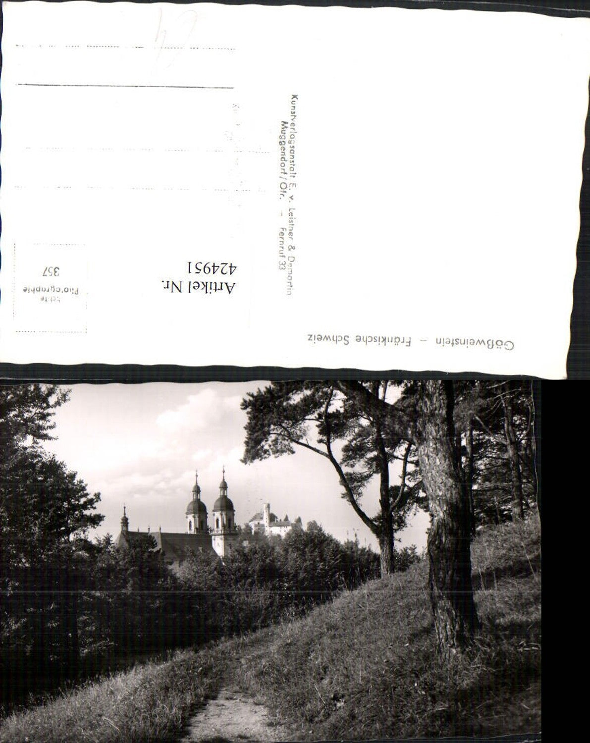 424951,Fränkische Schweiz Gößweinstein Kirche
