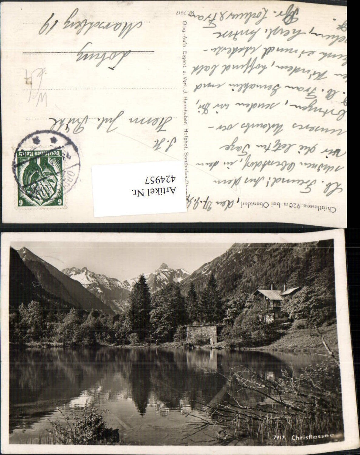 424957,Christlessee See b. Oberstdorf Bergkulisse