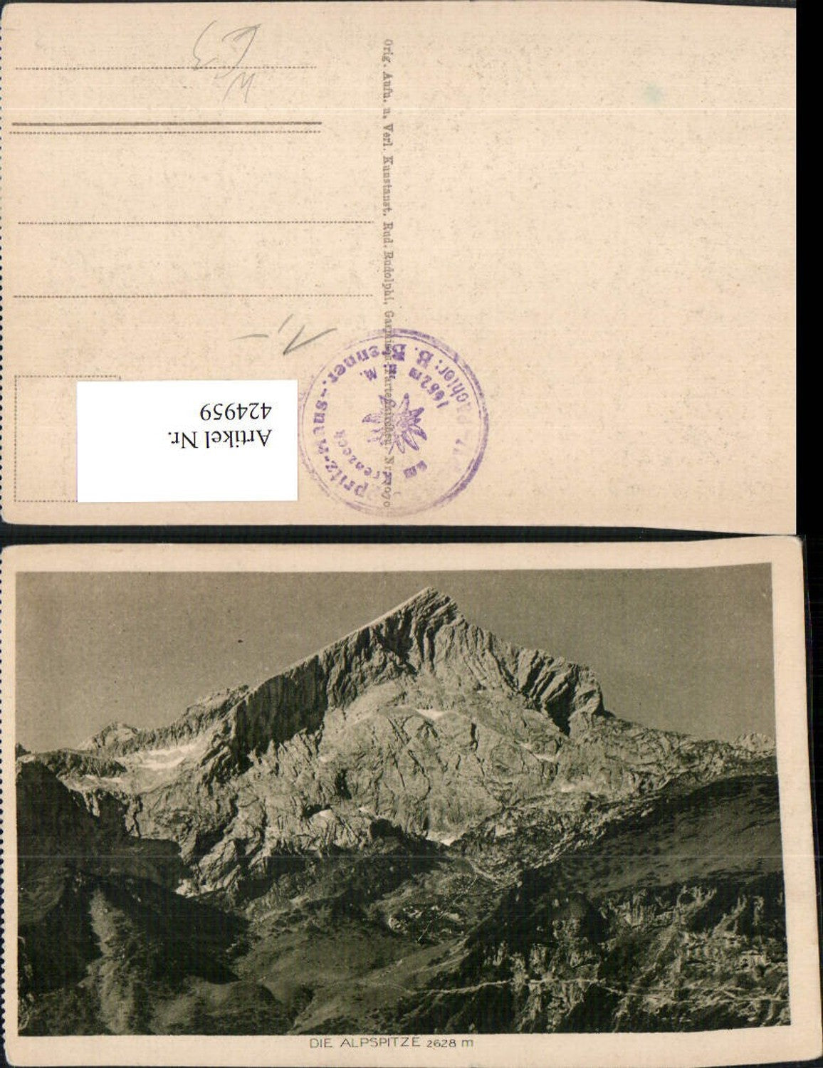424959,Alpspitze b. Garmisch-Partenkirchen Bergkulisse