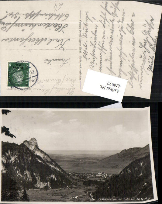 424972,Oberammergau Totale m. Kofel von der Not