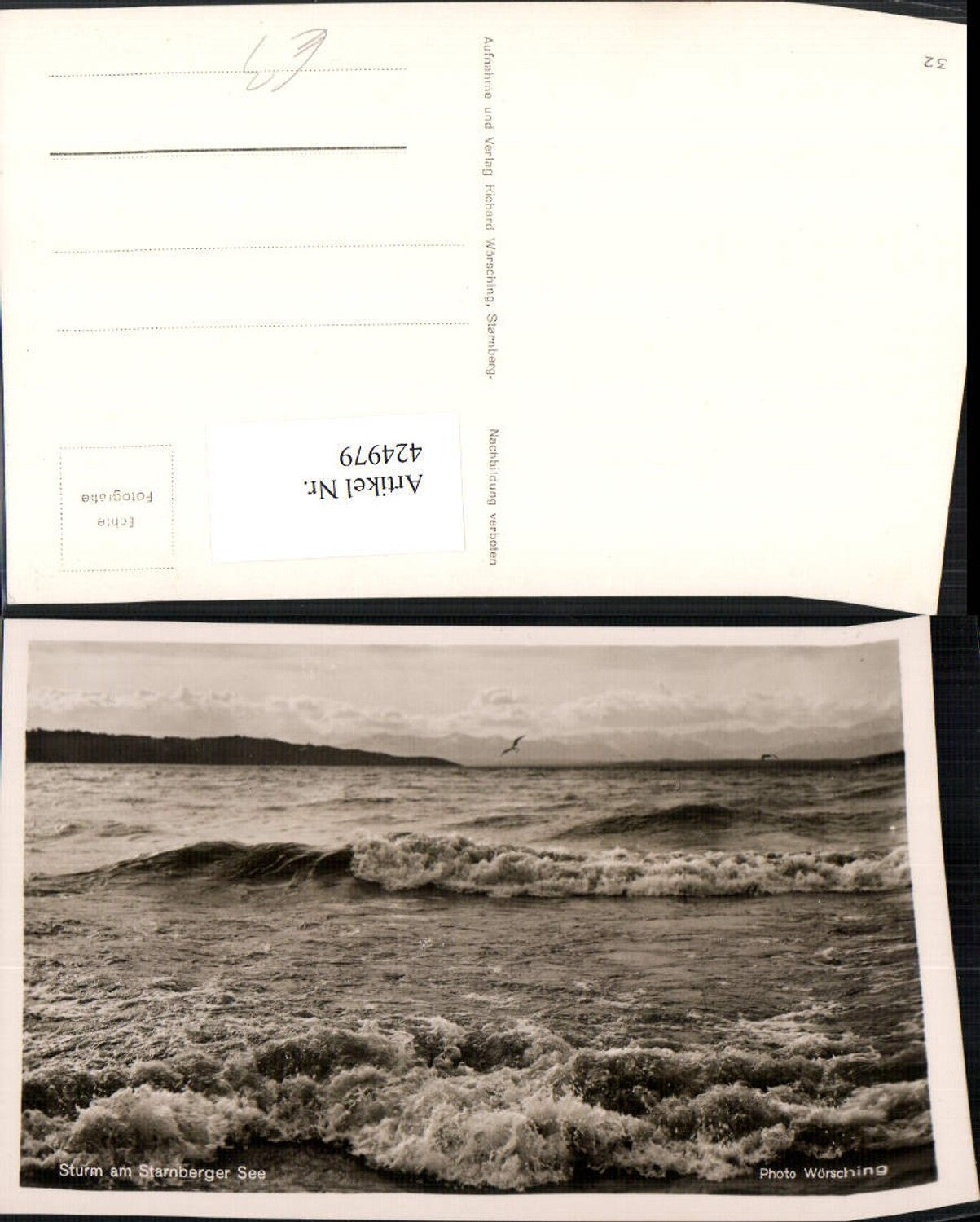 424979, Lake Starnberg, storm, waves