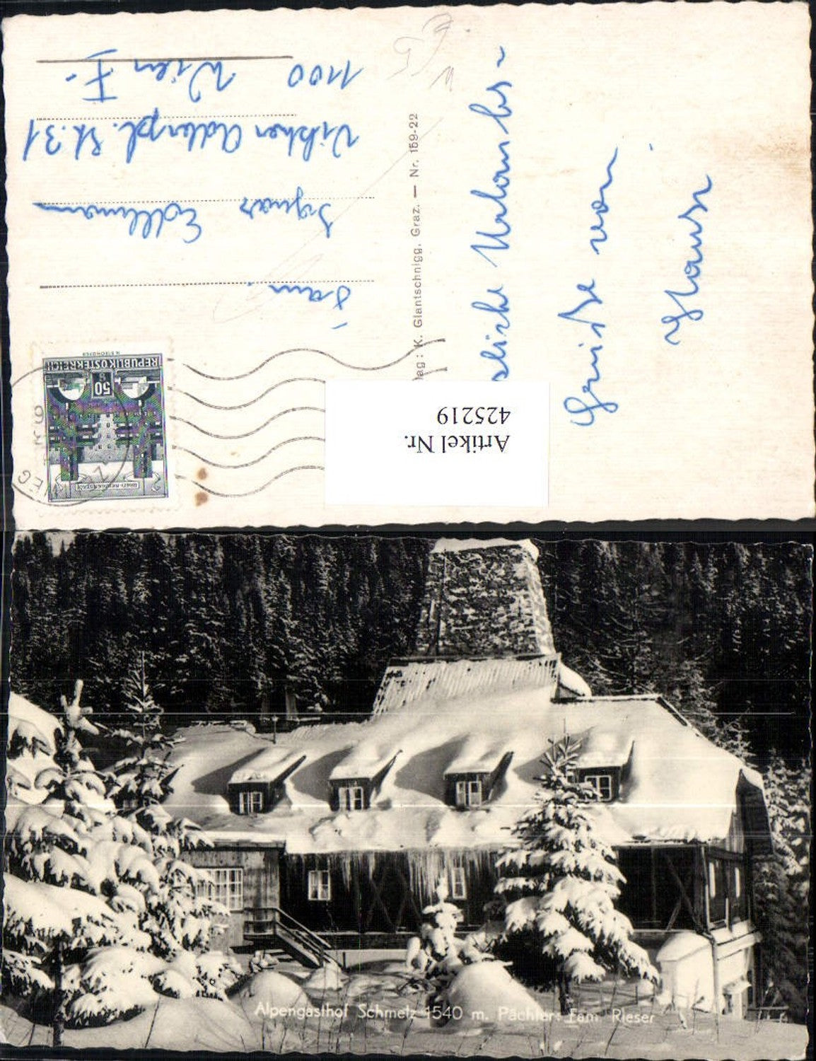 Alte Ansichtskarte – Old Postcard