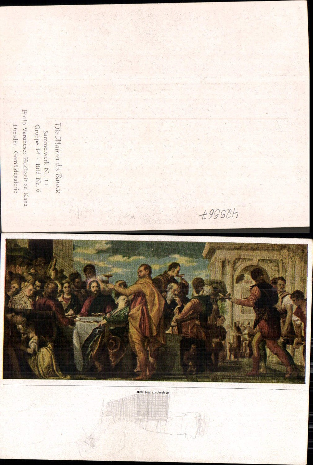 425567,Künstler Ak Paolo Veronese Hochzeit zu Kana Barock