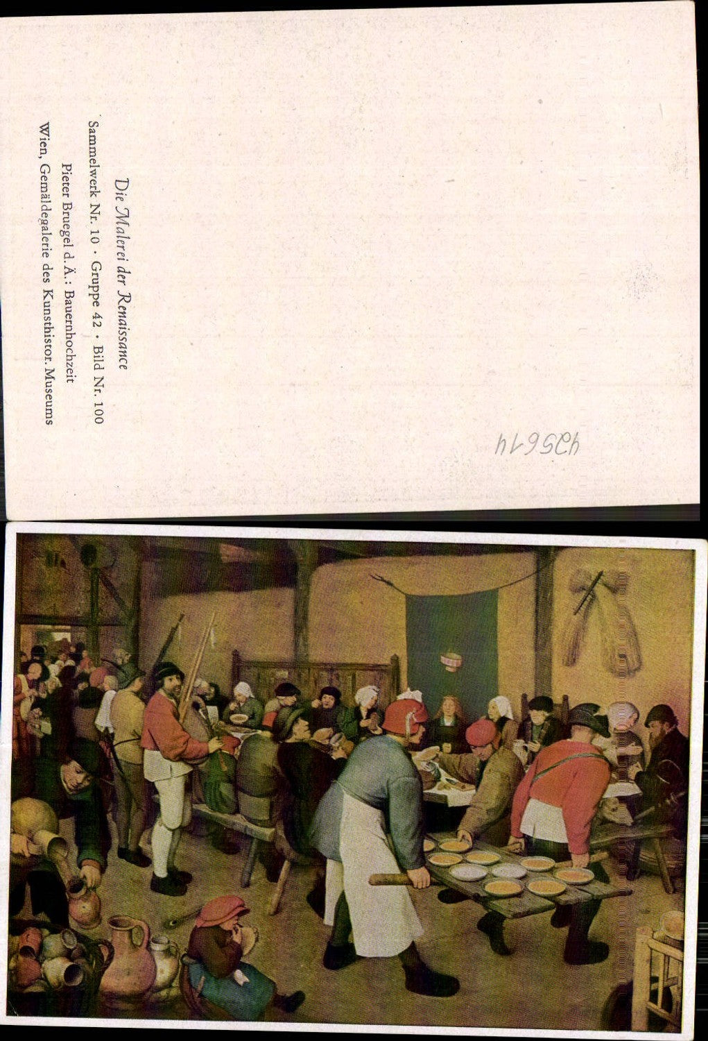 425614,Künstler Ak Pieter Bruegel d. Ältere Bauernhochzeit Renaissance