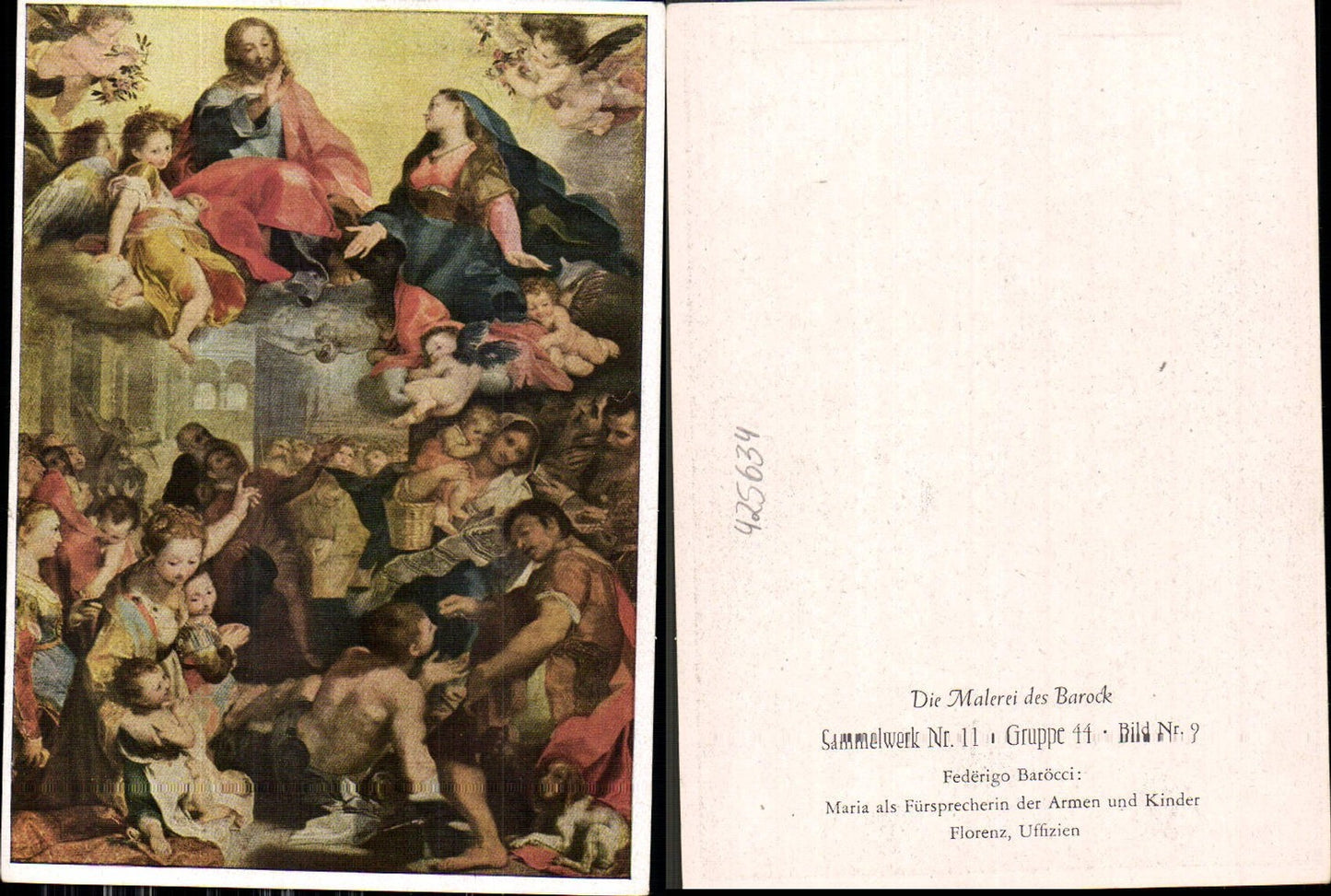 425634,Künstler Ak Federigo Baröcci Maria als Fürsprecherin d. Armen u. Kinder Barock