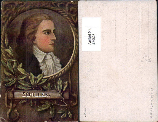 425825,Künstler Ak V. Franke Schiller Kunst Wissenschaft