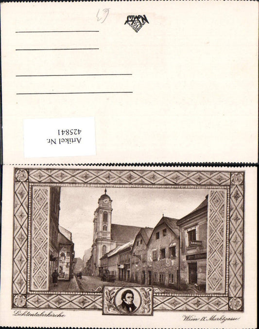 425841,Schubert Lichtentalerkirche Wien Marktgasse Portrait Komponist Musik