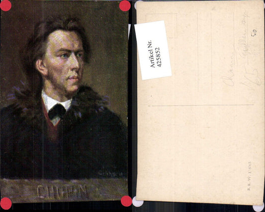 425852,Künstler Ak Eichhorn Chopin Komponist pub B.K.W.I. 874/3