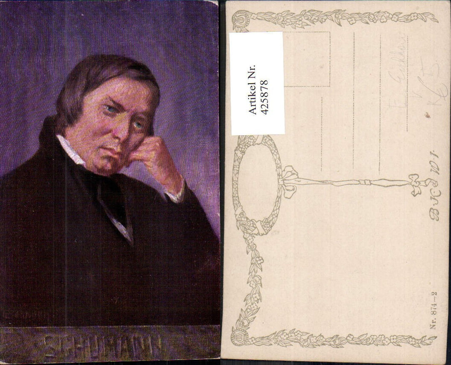 425878,Künstler Ak Eichhorn Robert Schumann Komponist pub B.K.W.I. 874/2