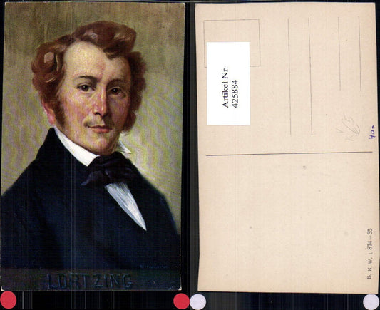 425884,Künstler Ak Eichhorn Albert Lortzing Komponist pub B.K.W.I. 874/35