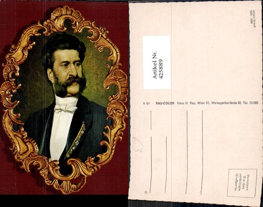 425889,Johann Strauß Portrait Komponist