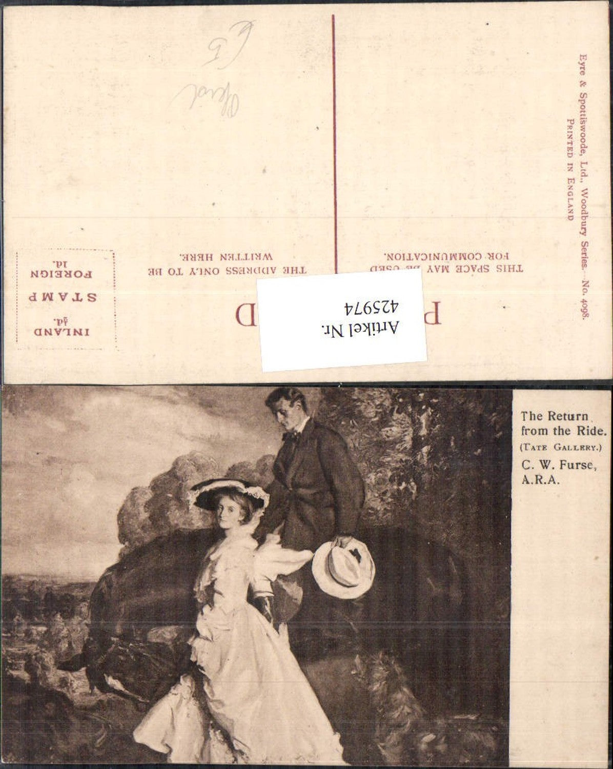 Alte Ansichtskarte – Old Postcard