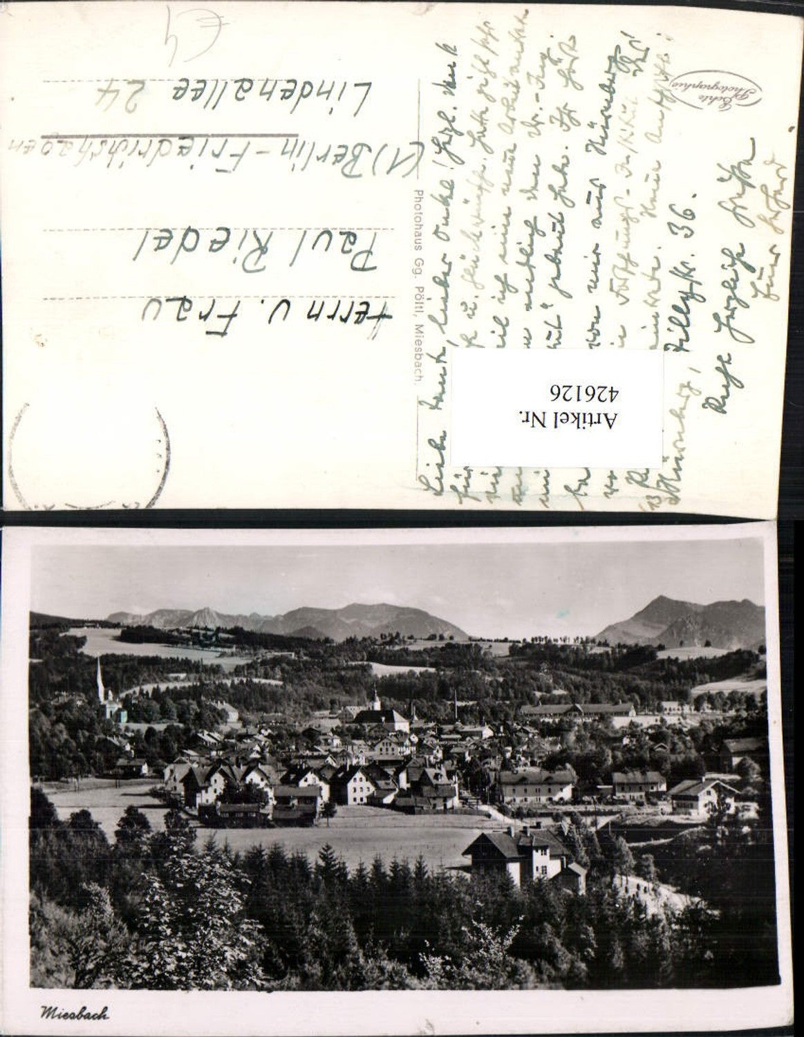 426126,Miesbach Totale Bergkulisse
