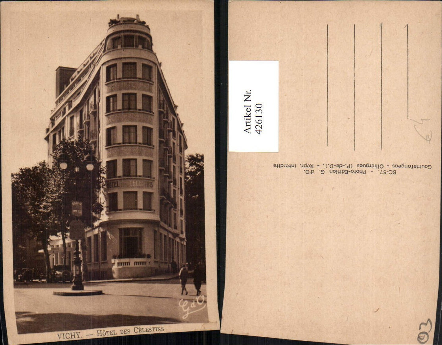 426130,Auvergne Allier Vichy Hotel des Celestins