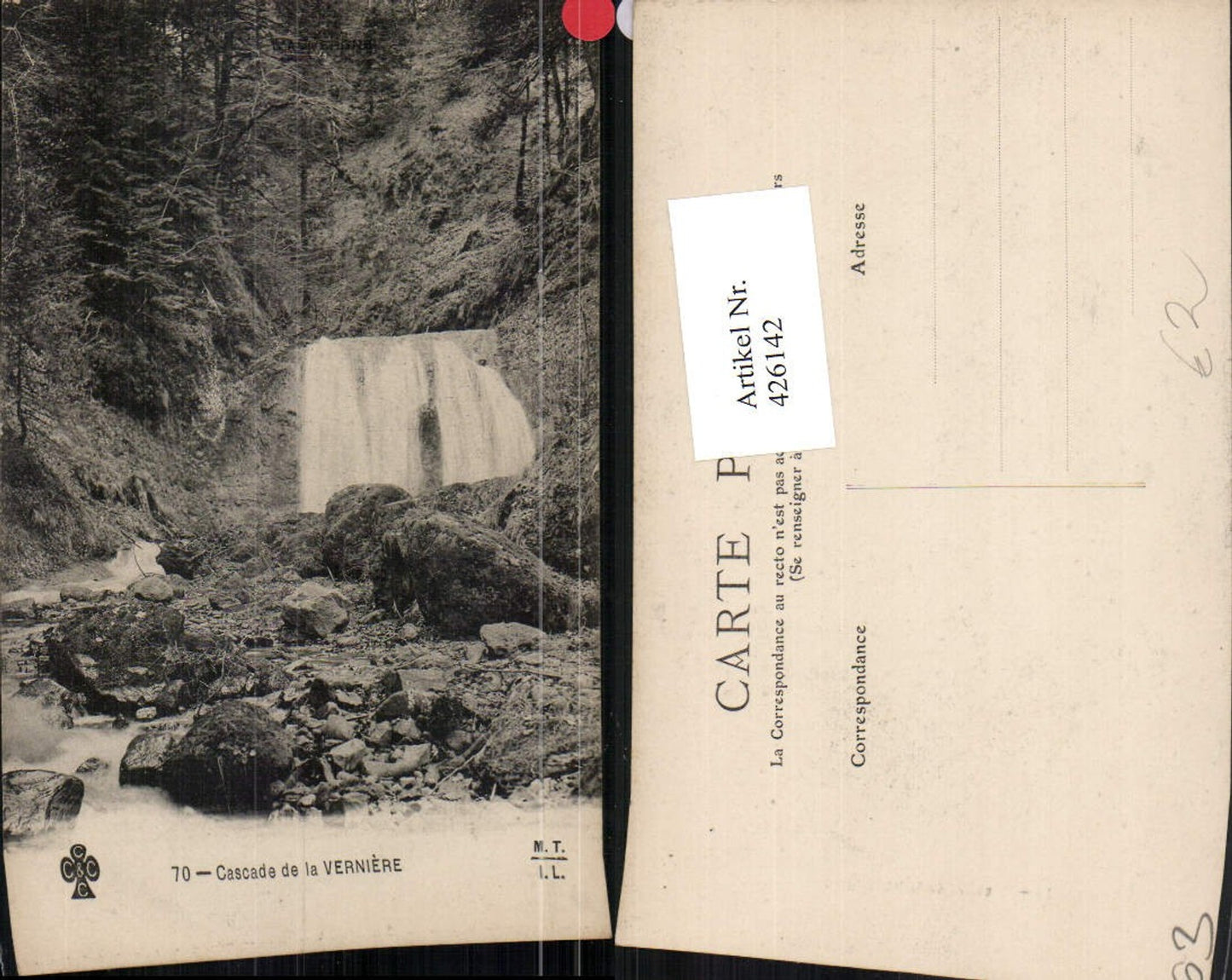 426142,Auvergne Puy-de-Dome Cascade de la Verniere Wasserfall