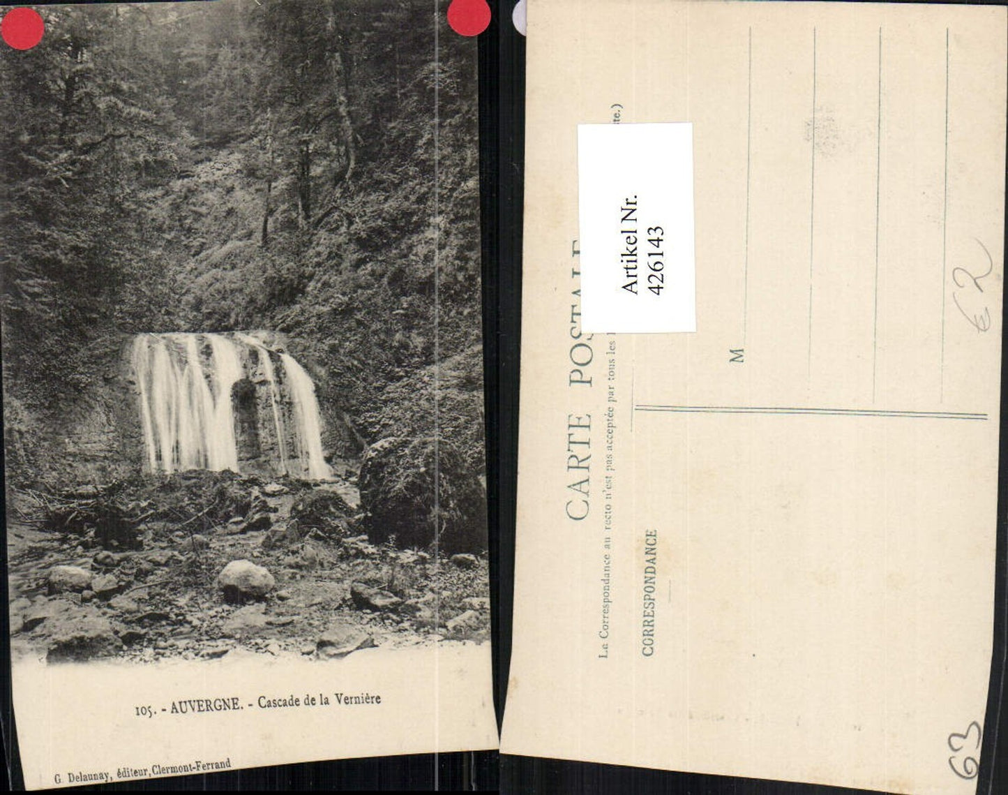 426143,Auvergne Puy-de-Dome Cascade de la Verniere Wasserfall
