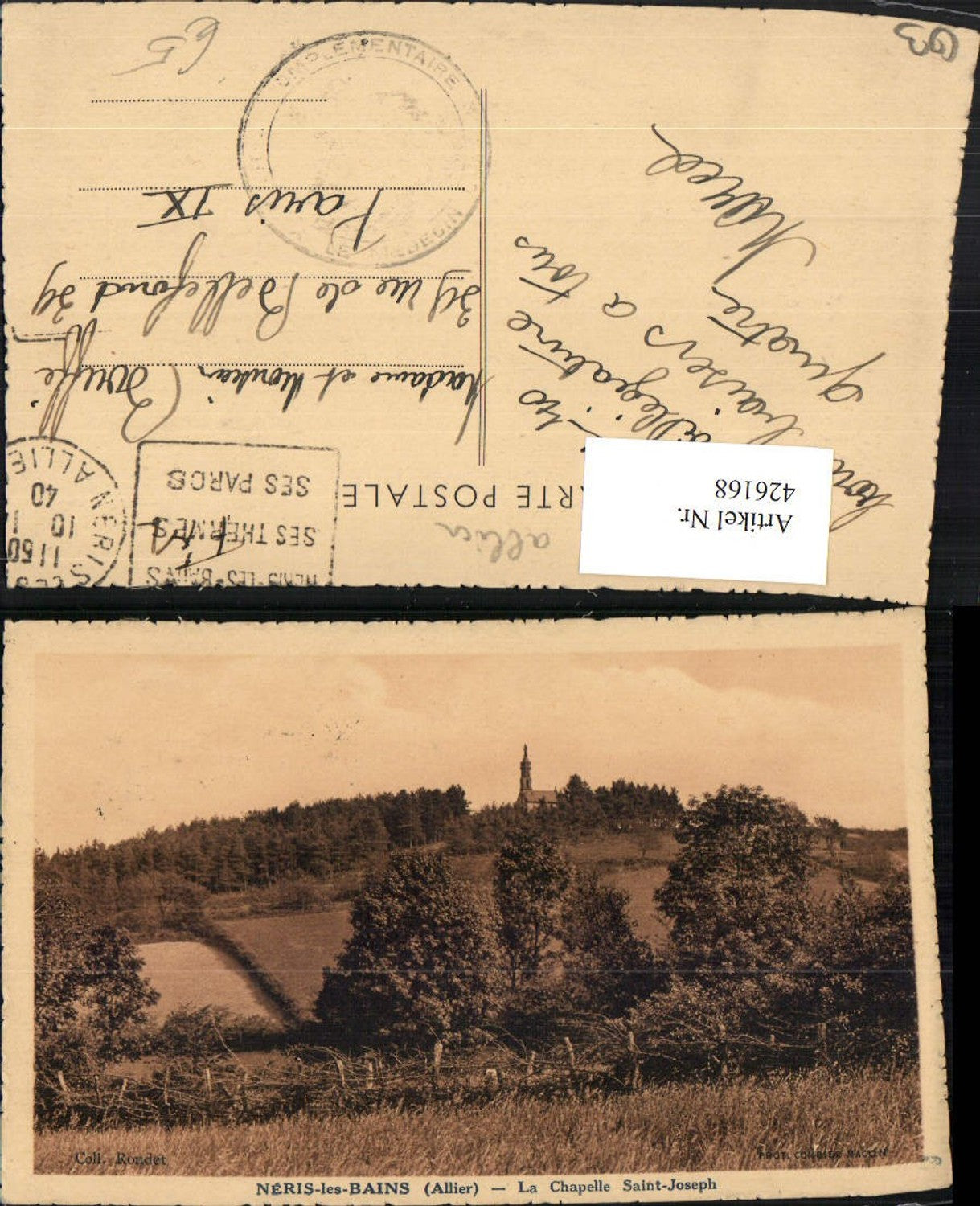 426168,Auvergne Allier Neris-les-Bains La Chapelle Saint-Joseph Kapelle