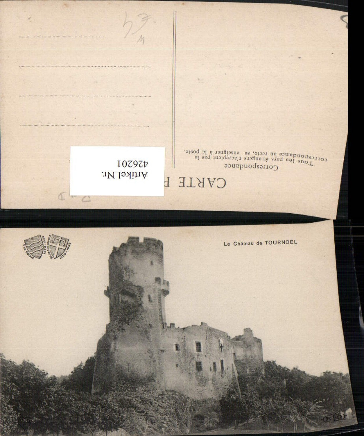 426201,Auvergne Puy-de-Dome Tournoel Chateau Schloss Ruine Turm