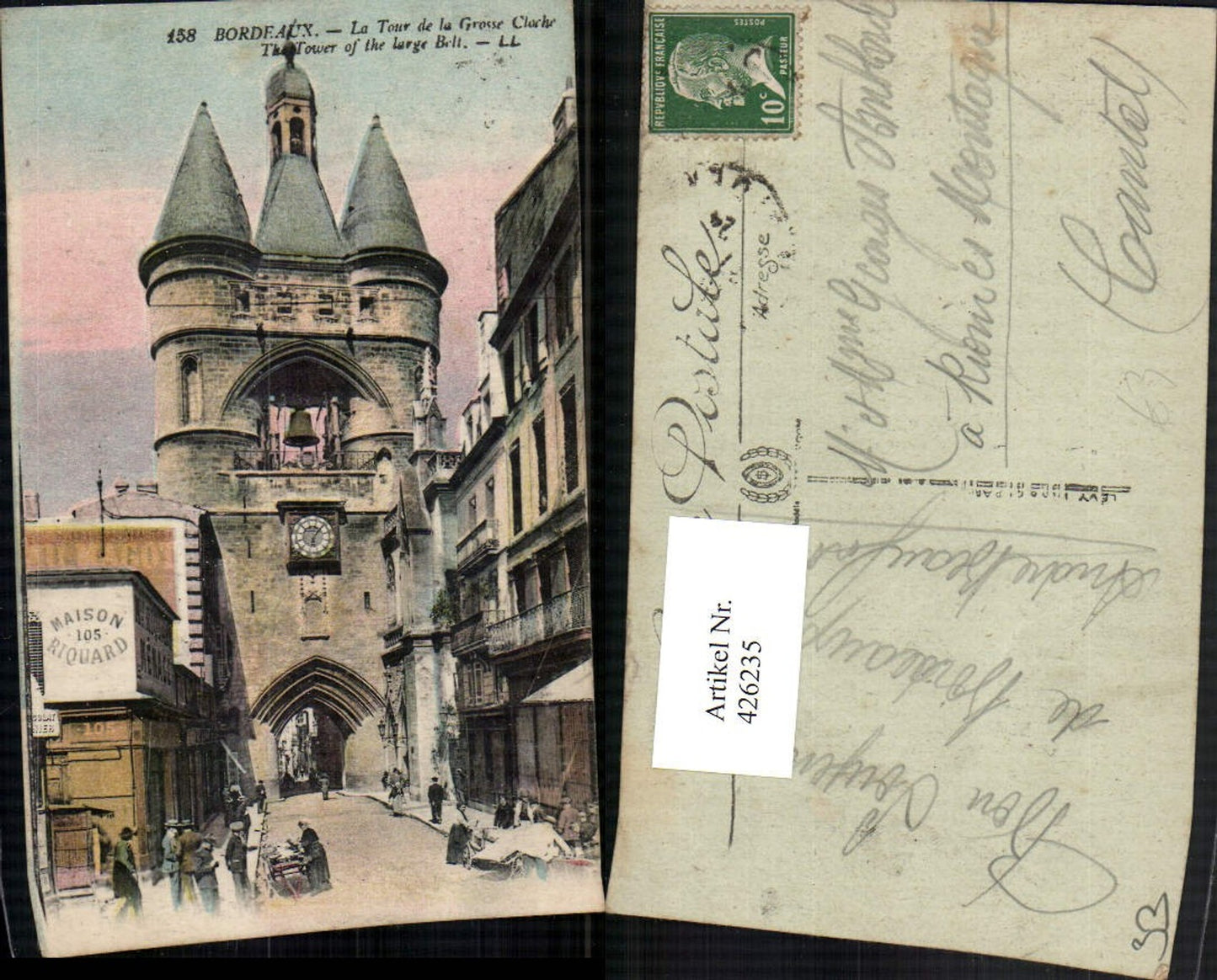 426235,Aquitanien Gironde Bordeaux La Tour de la Grosse Cloche Glockenturm Tor