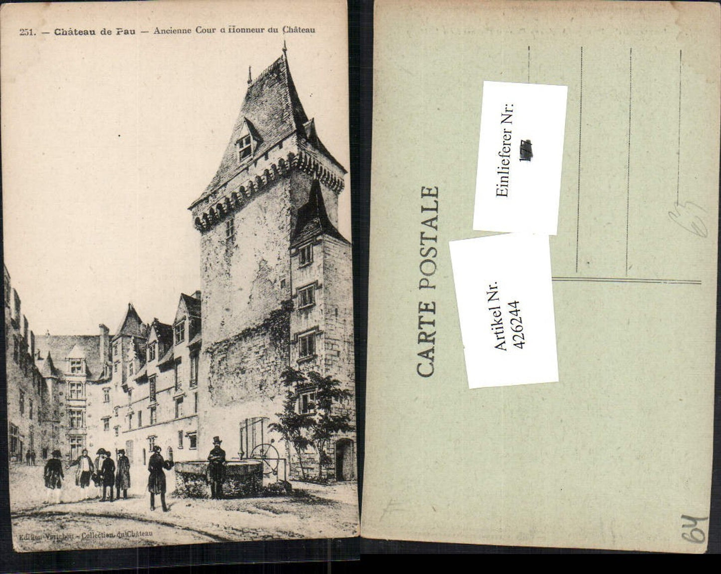 426244,Aquitanien Pyrenees-Atlantiques Chateau de Pau Cour d'Honneur du Chateau Schloss