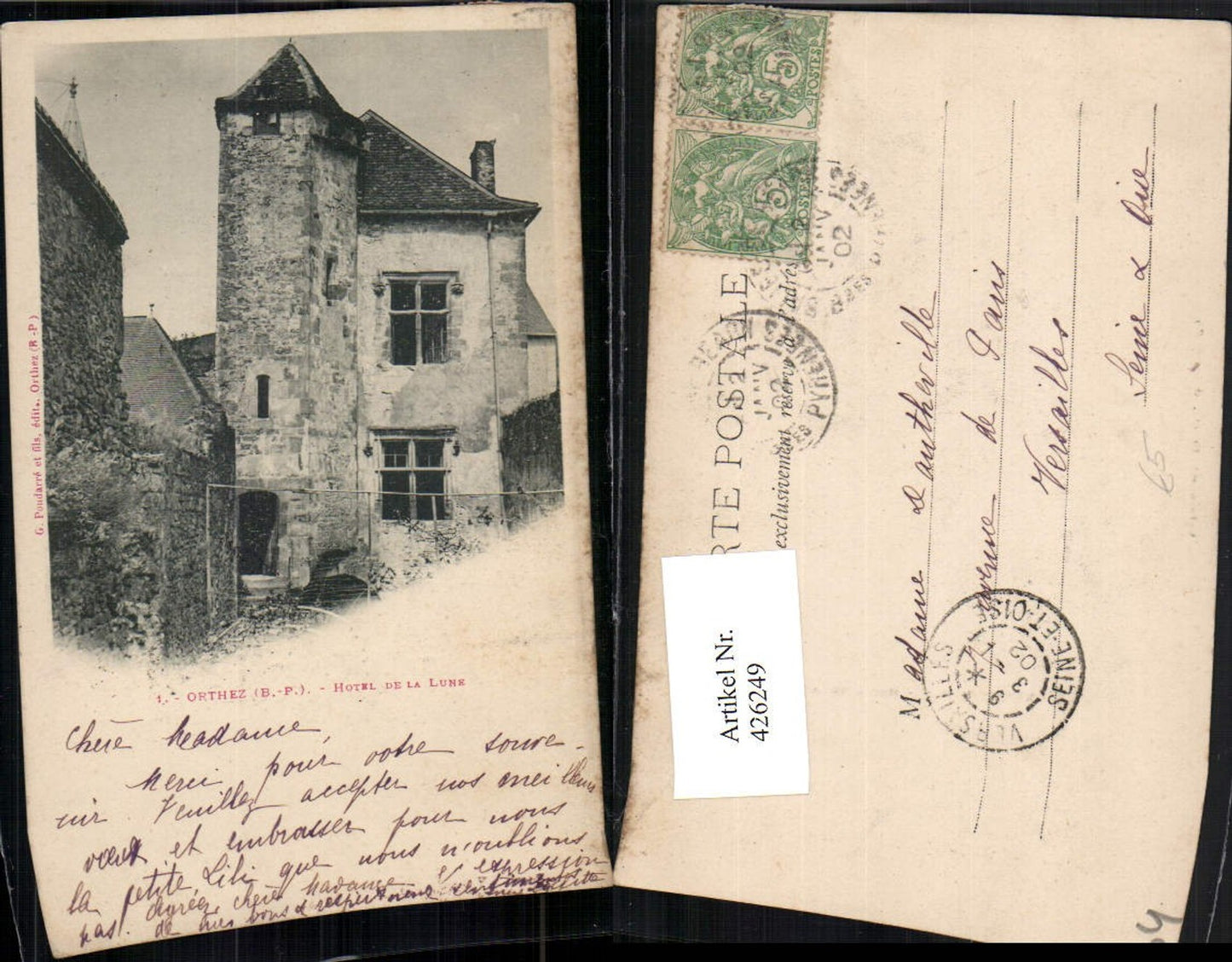 426249,Aquitanien Pyrenees-Atlantiques Orthez Hotel de la Lune Turm