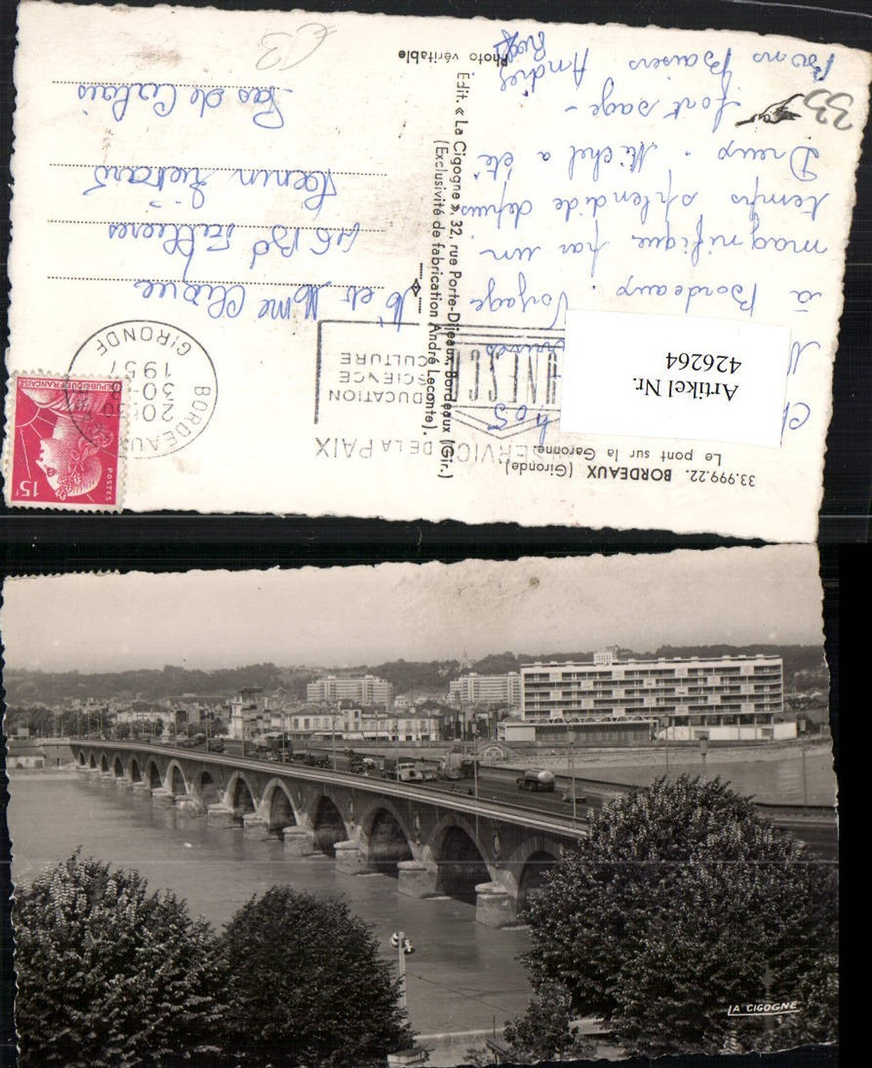 426264,Aquitanien Gironde Bordeaux Le Pont sur la Garonne Brücke