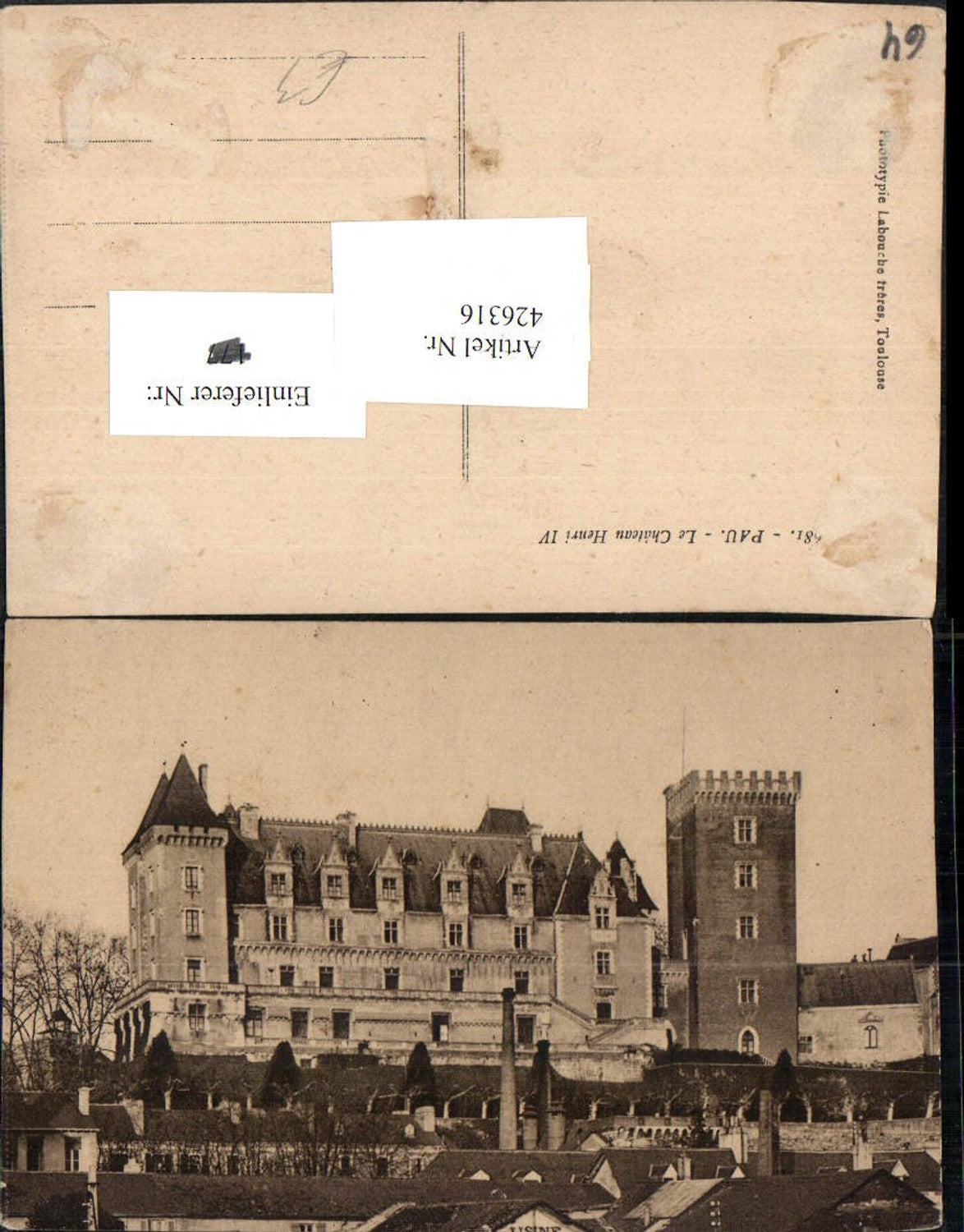 426316,Aquitanien Pyrenees-Atlantiques Pau Le Chateau Henri IV Schloss