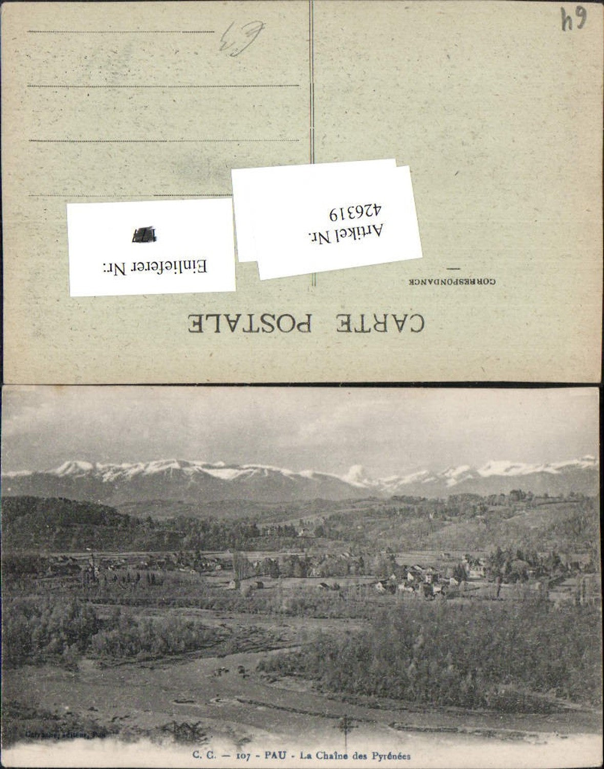 426319,Aquitaine Pyrenees-Atlantiques Pau La Chaine des Pyrenees mountain backdrop