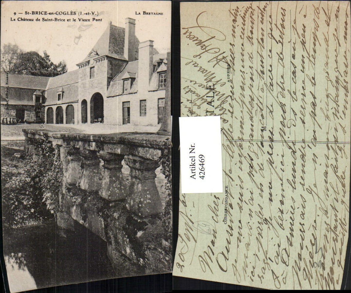 426469,Bretagne Ille-et-Vilaine St-Brice-en-Cogles Chateau de Saint-Brice Schloss